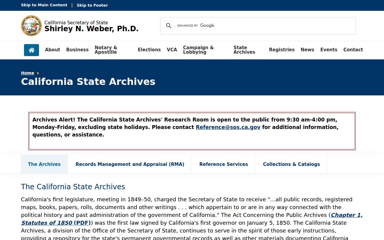 California State Archives source for Monterey previous residents and house history